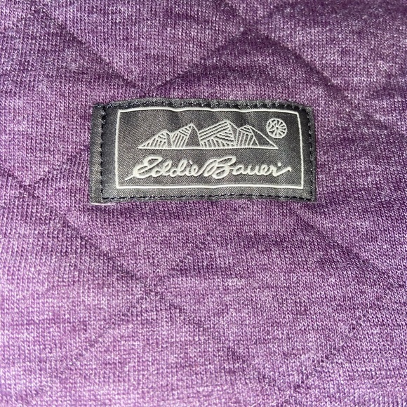 Eddie Bauer Quilted Mockneck Sweatshirt - Picture 2 of 3